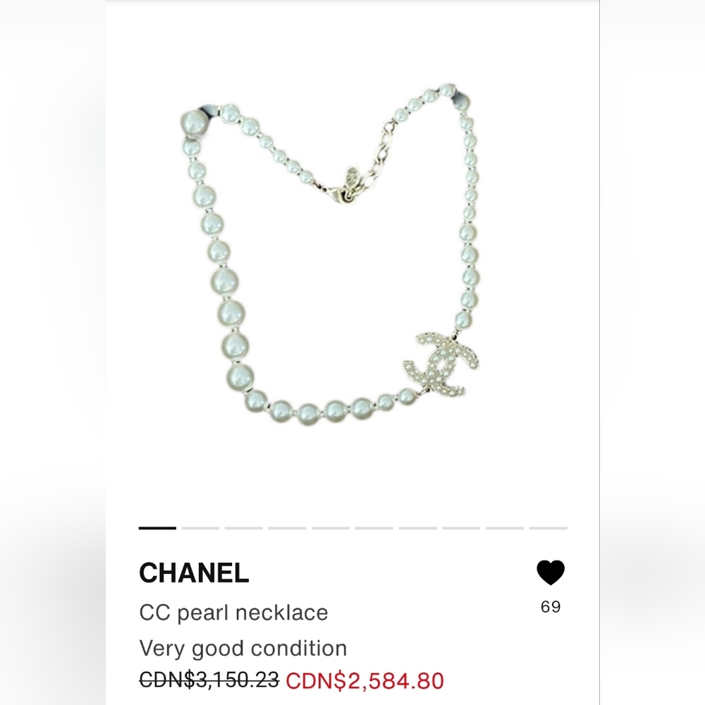❌️SOLD DIRECTLY ❌️CHANEL 100th Anniversary Pearl + Charm Necklace - Picture 14 of 16